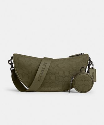 ＜COACH＞ホール　ソフト　スリング　バッグ・シグネチャー　ジャカード